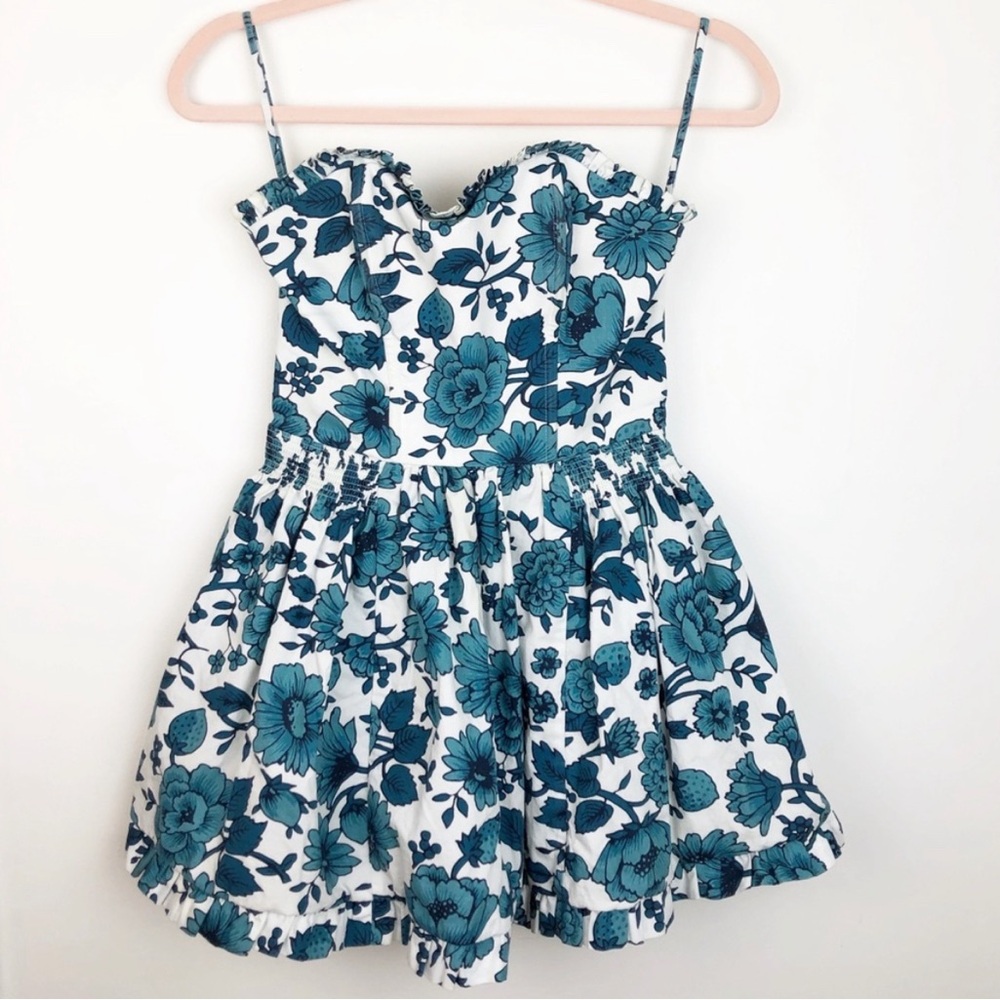 Jack Wills Strapless Floral Dress